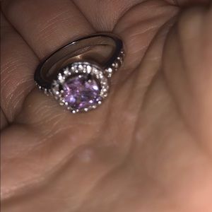 Sterling silver amethyst ring